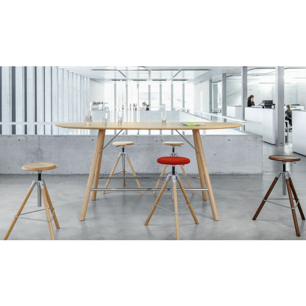 Girsberger Atelierhocker -low & high- 15 cm verstellbar – ein Urgestein