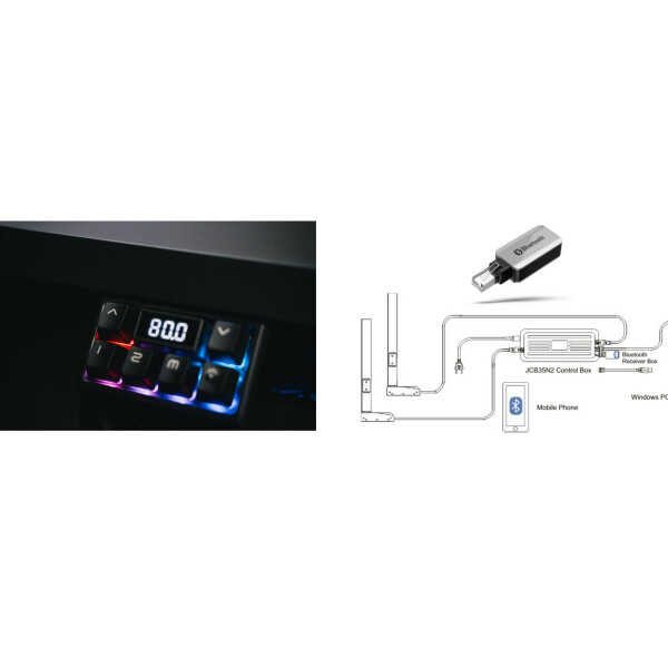 Retro 2 fach Memory One Touch  inklusive Bluetooth Dongle für App Steuerung